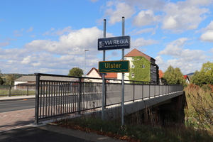 VIA REGIA Ausschilderung an der Ulster in Buttlar