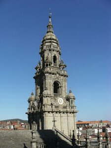 Blick vom Dach der Kathedrale von Santiago de Compostela