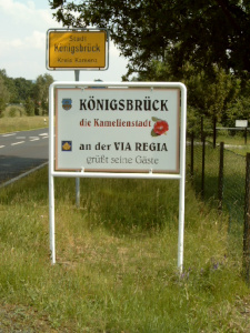 Ortseingangsschild Königsbrück Ortseingangsschild Königsbrück