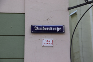 VIA REGIA Ausschilderung in Görlitz