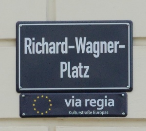 Die VIA REGIA - Ausschilderung in Leipzig